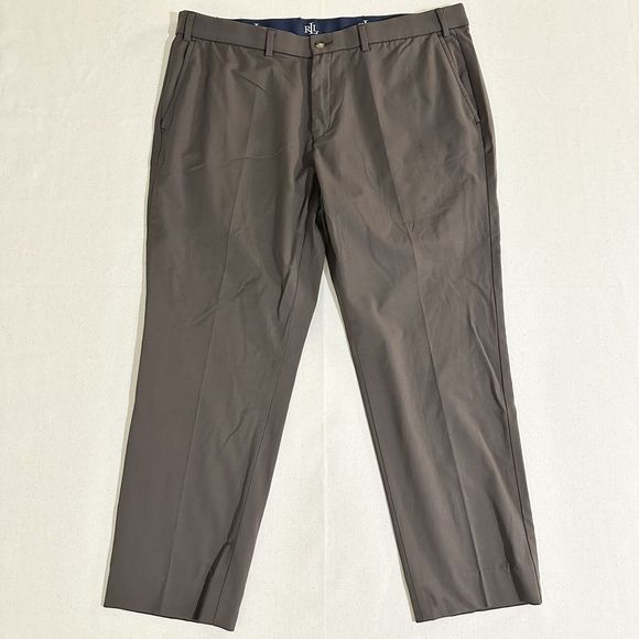 Lauren Ralph Lauren Norton Mens 38 X 30 Brown Stretch Performance Dress Pant - Picture 1 of 12